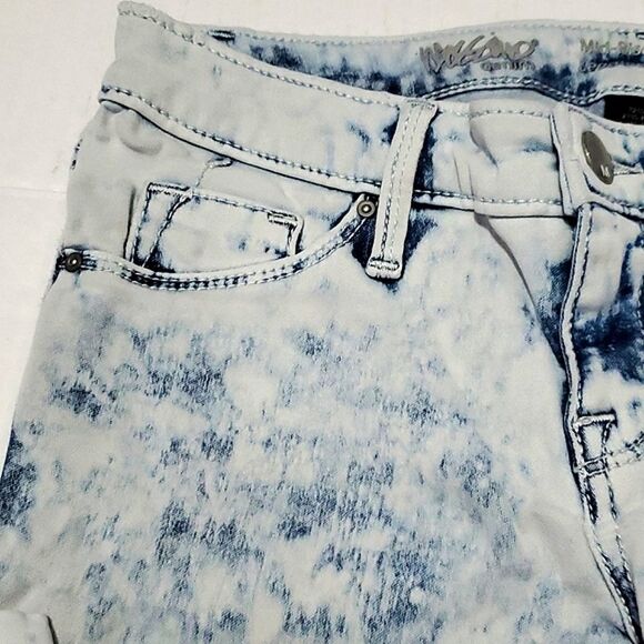 Mossimo Mid Rise Bleached Jeans Leggings Jeggings - Picture 4 of 11